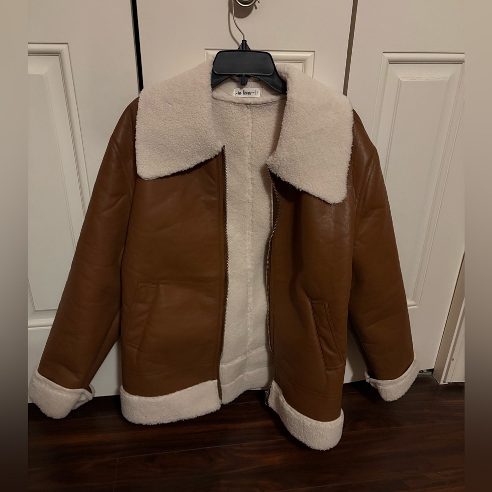 In Bloom Cream Shearling Jacket